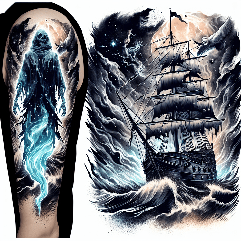 Lexica - Ghost tattoo design, hyper realstic, on arm, high detailed