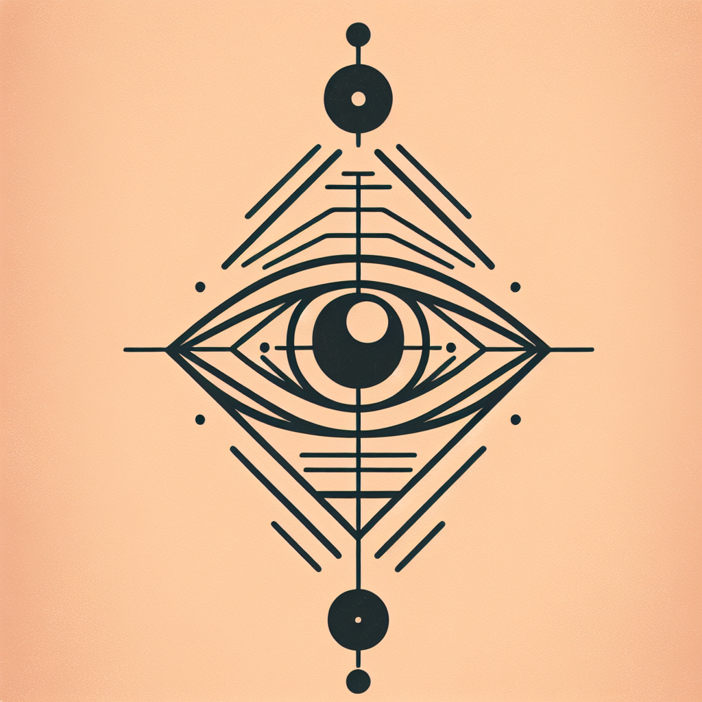 Abstract Third Eye Tattoo