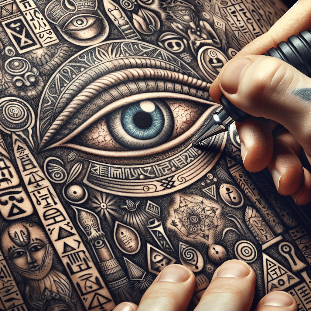 Ancient Symbols Third Eye Tattoo