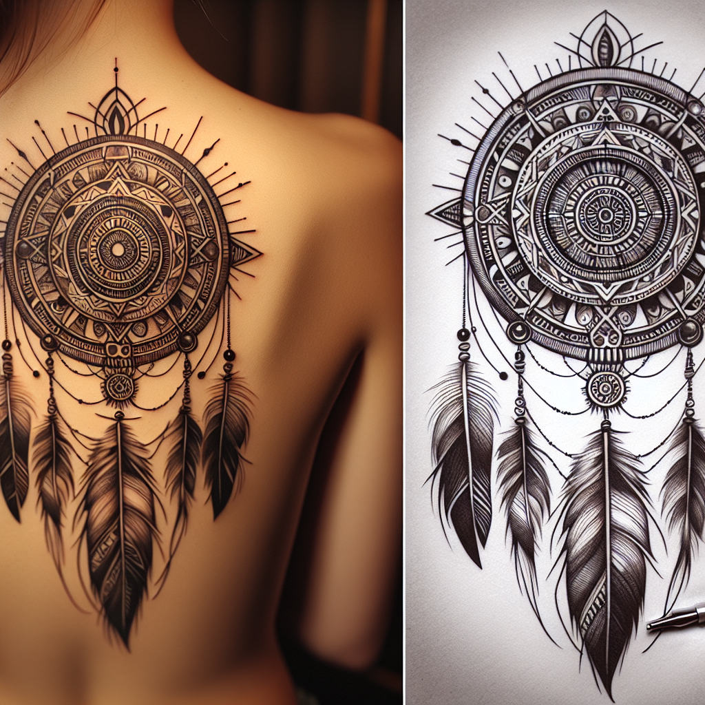 Aztec Dreamcatcher Tattoo