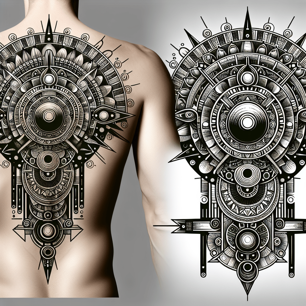 Aztec Sacred Geometry Tattoo