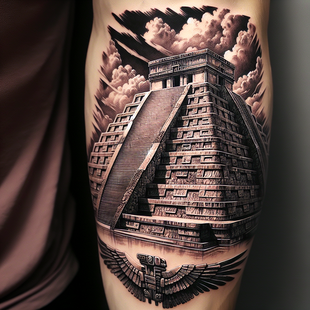 Aztec Temple Tattoo