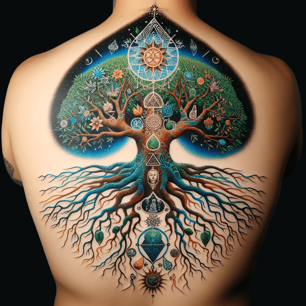 Blessed Tree of Life Tattoo