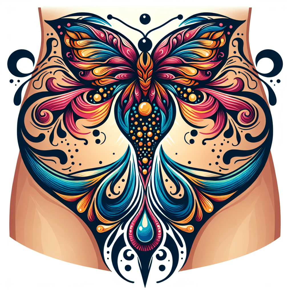 Butterfly Womb Tattoo