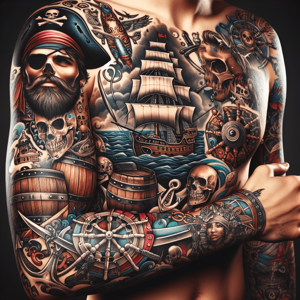 captain morgan sleeve tattoo