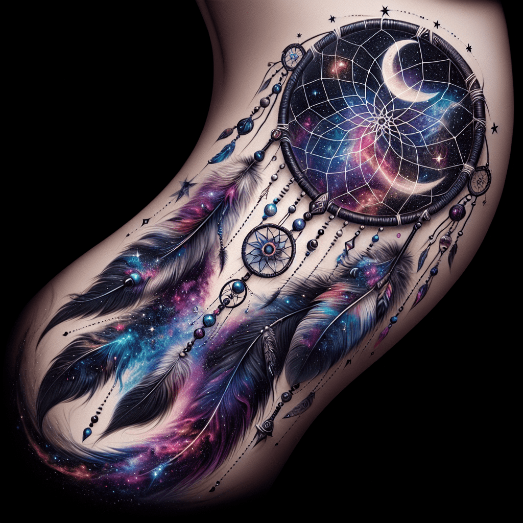 Celestial Dreamcatcher Tattoo