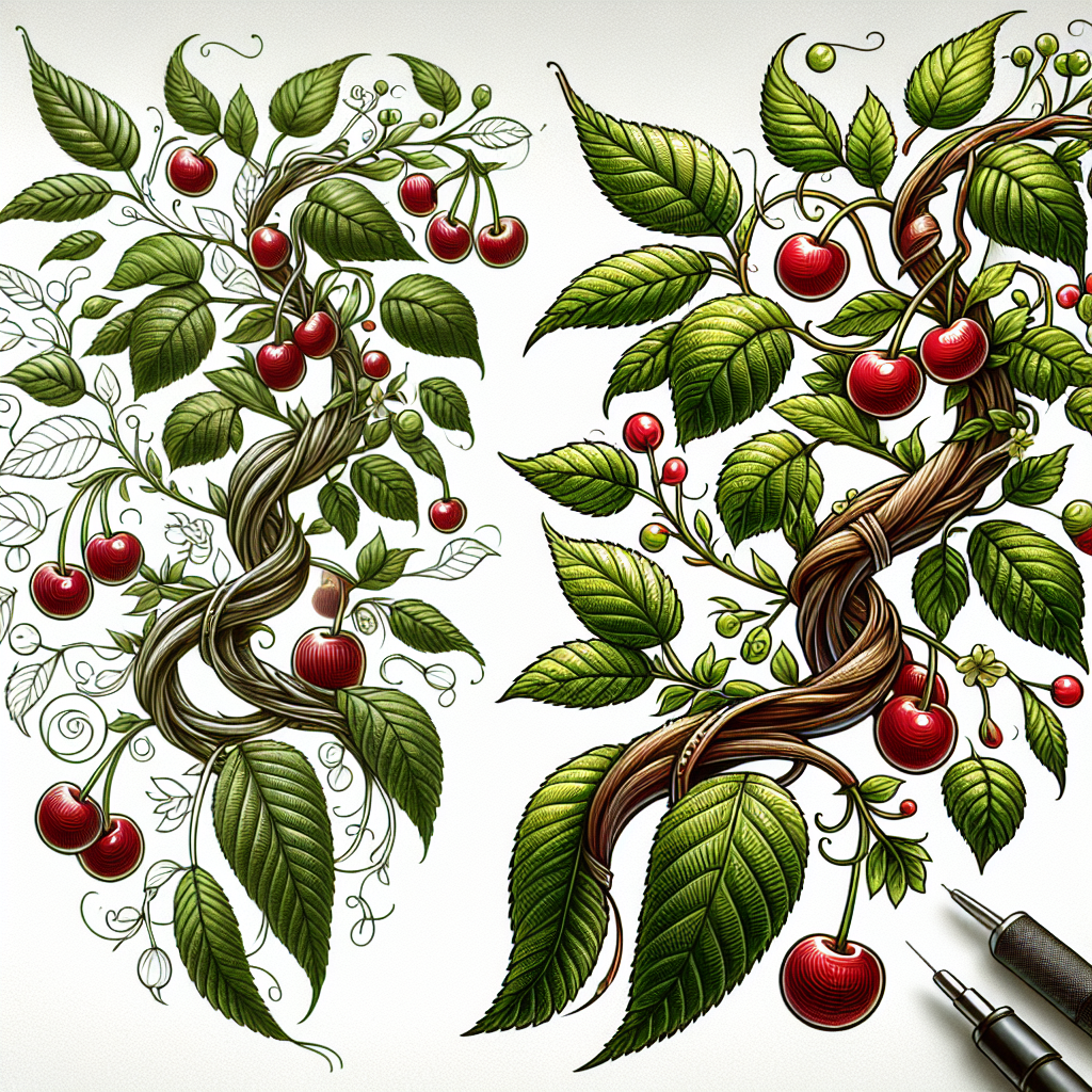 Cherry Vine Tattoo