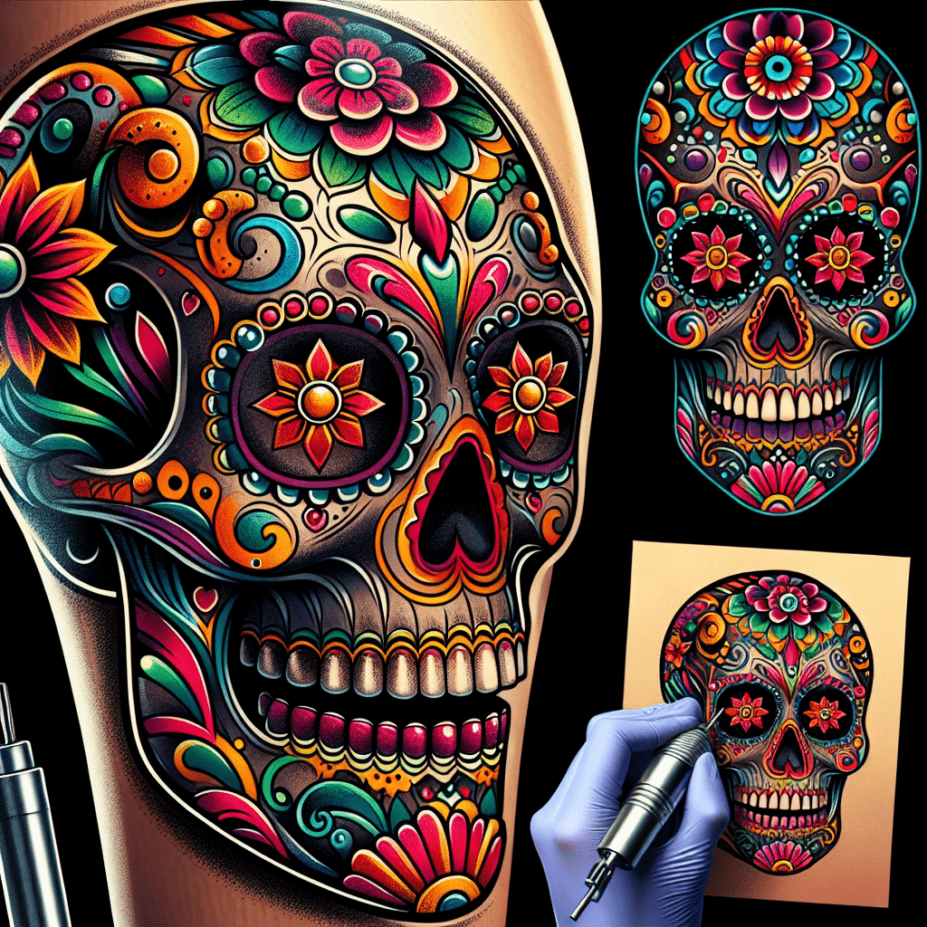 Chicano Sugar Skull Tattoo