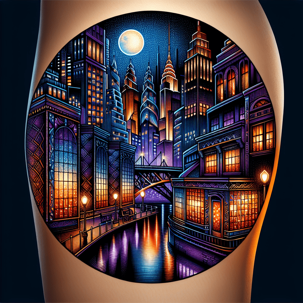 Cityscape Speakeasy Tattoo