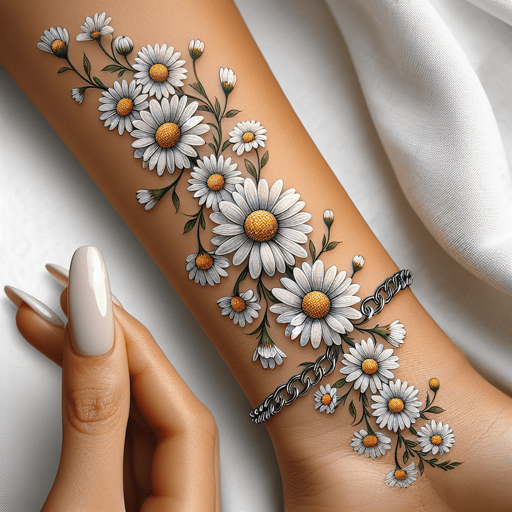 daisy chain tattoo idea