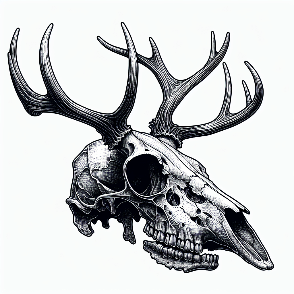 Deer Skull Tattoo