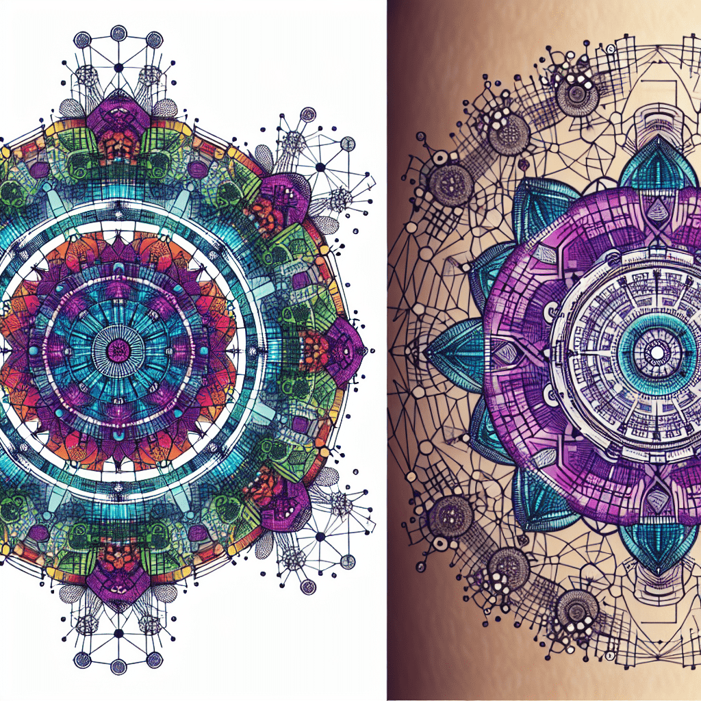 Distributed Ledger Mandala Tattoo