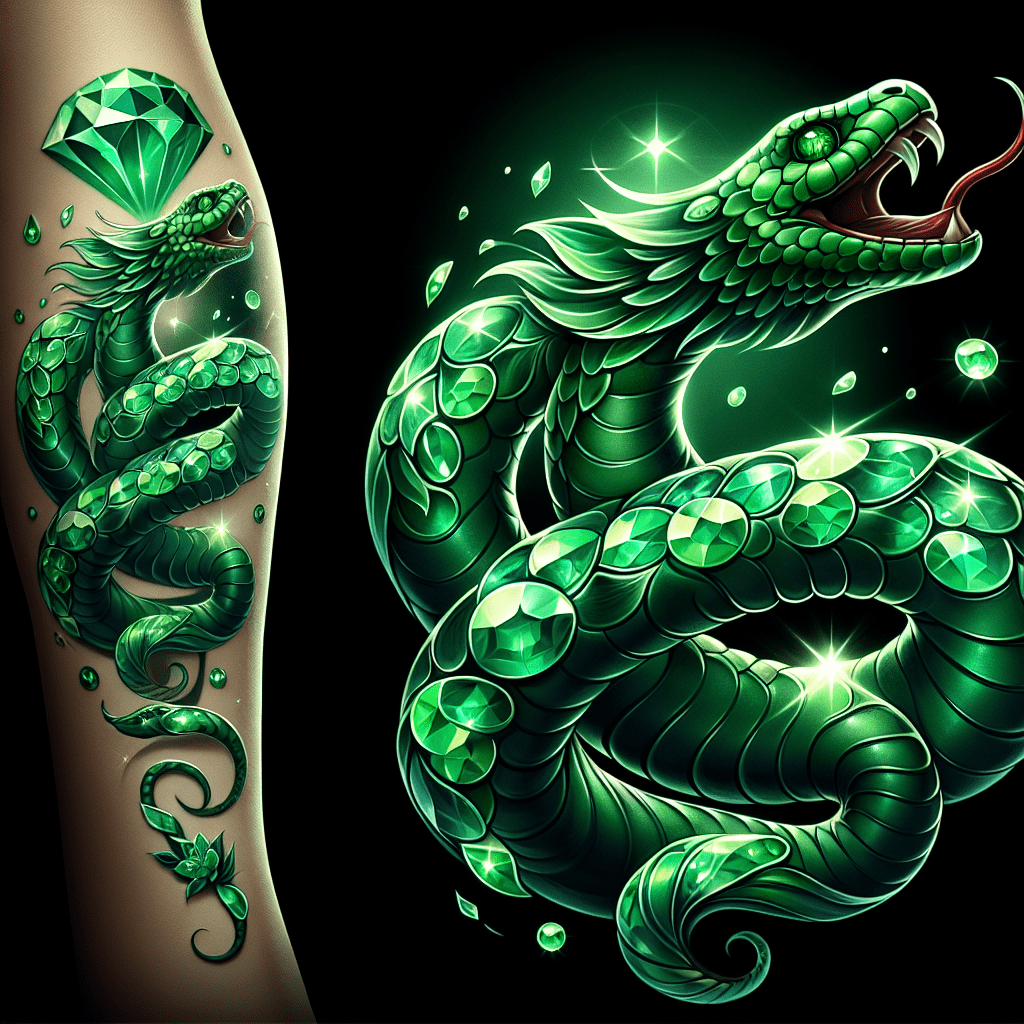 Emerald Serpent Tattoo