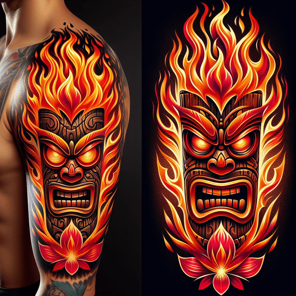 Fire Tiki Tattoo