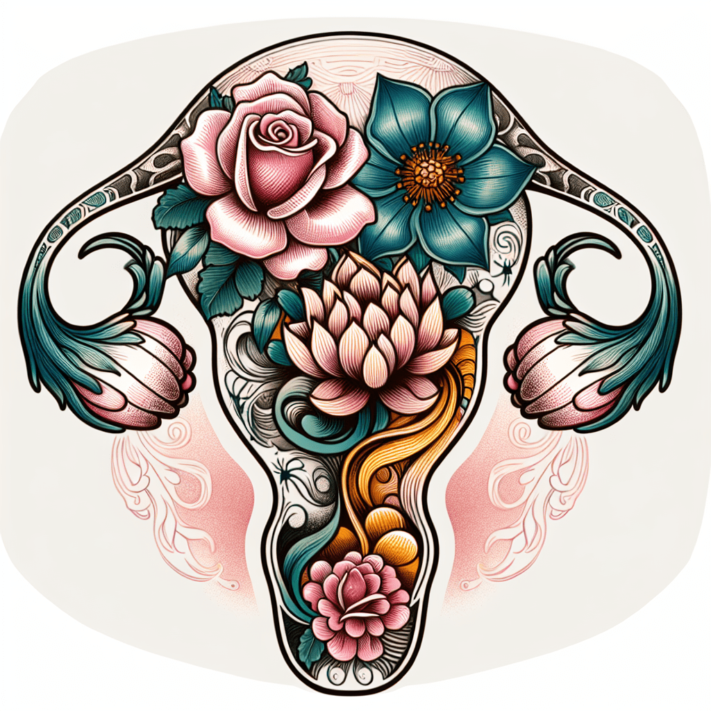 Floral Womb Tattoo