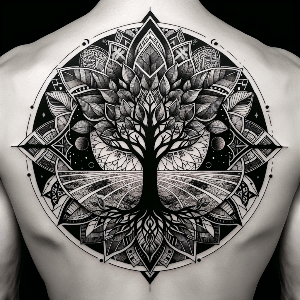 Geometric Solana Mandala Tattoo