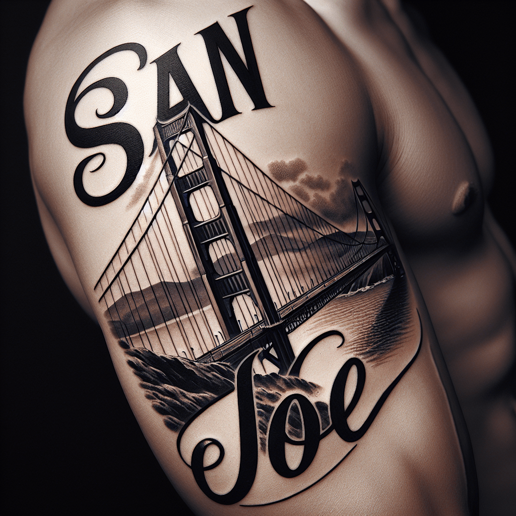 Golden Gate Bridge San Jose Tattoo