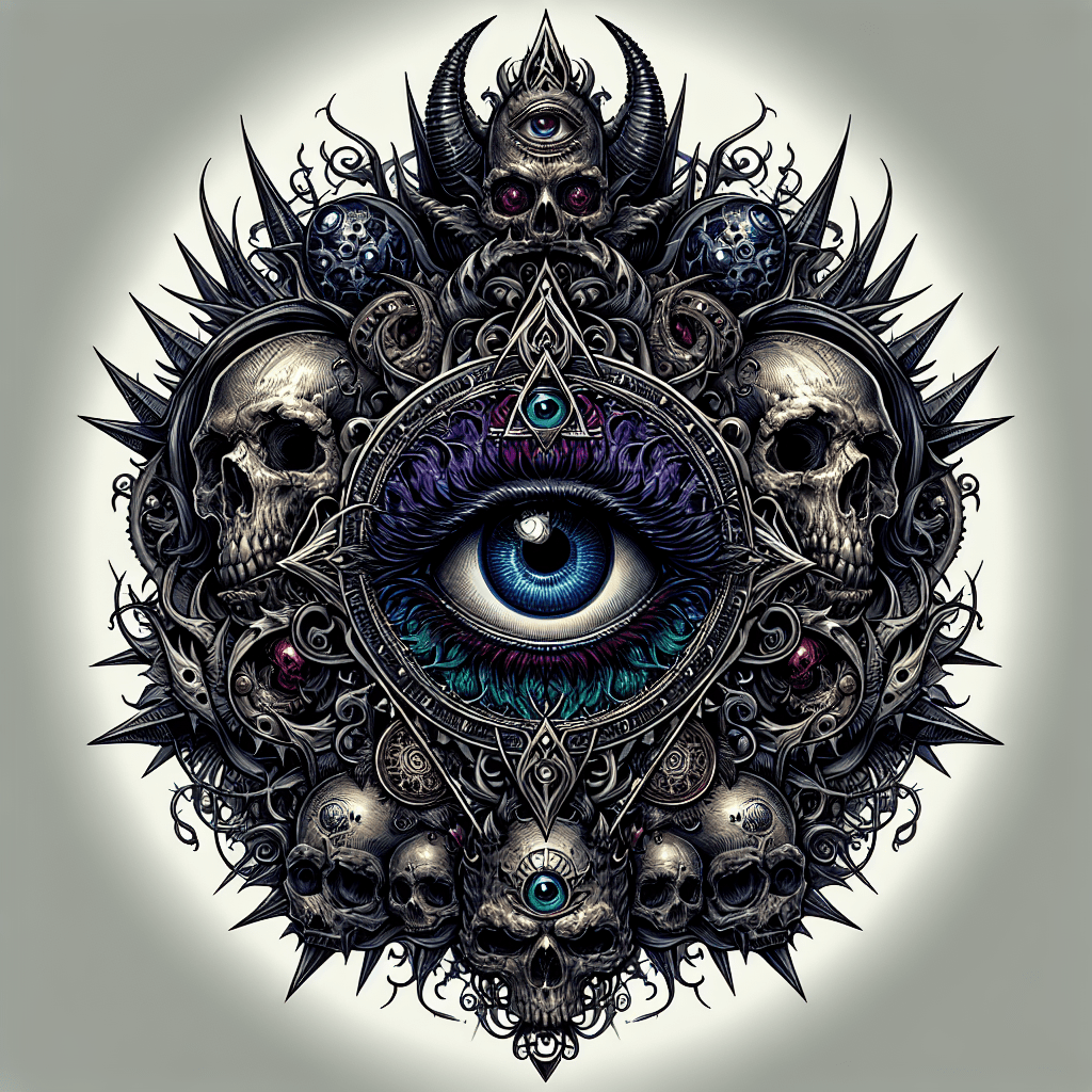 Gothic Third Eye Tattoo