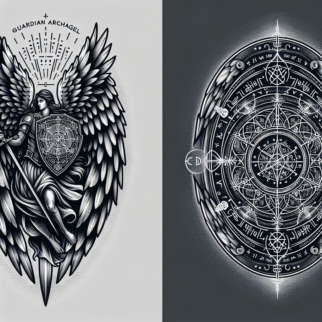 Guardian Archangel Shield Tattoo