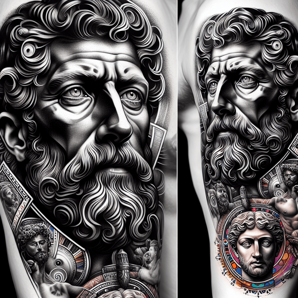 Iconic Saint Portrait Tattoo