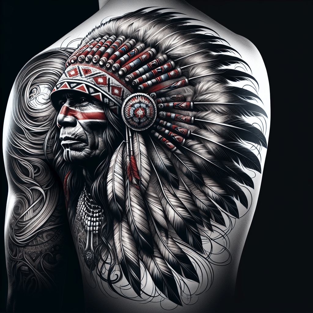 Indian Warrior Chief Tattoo