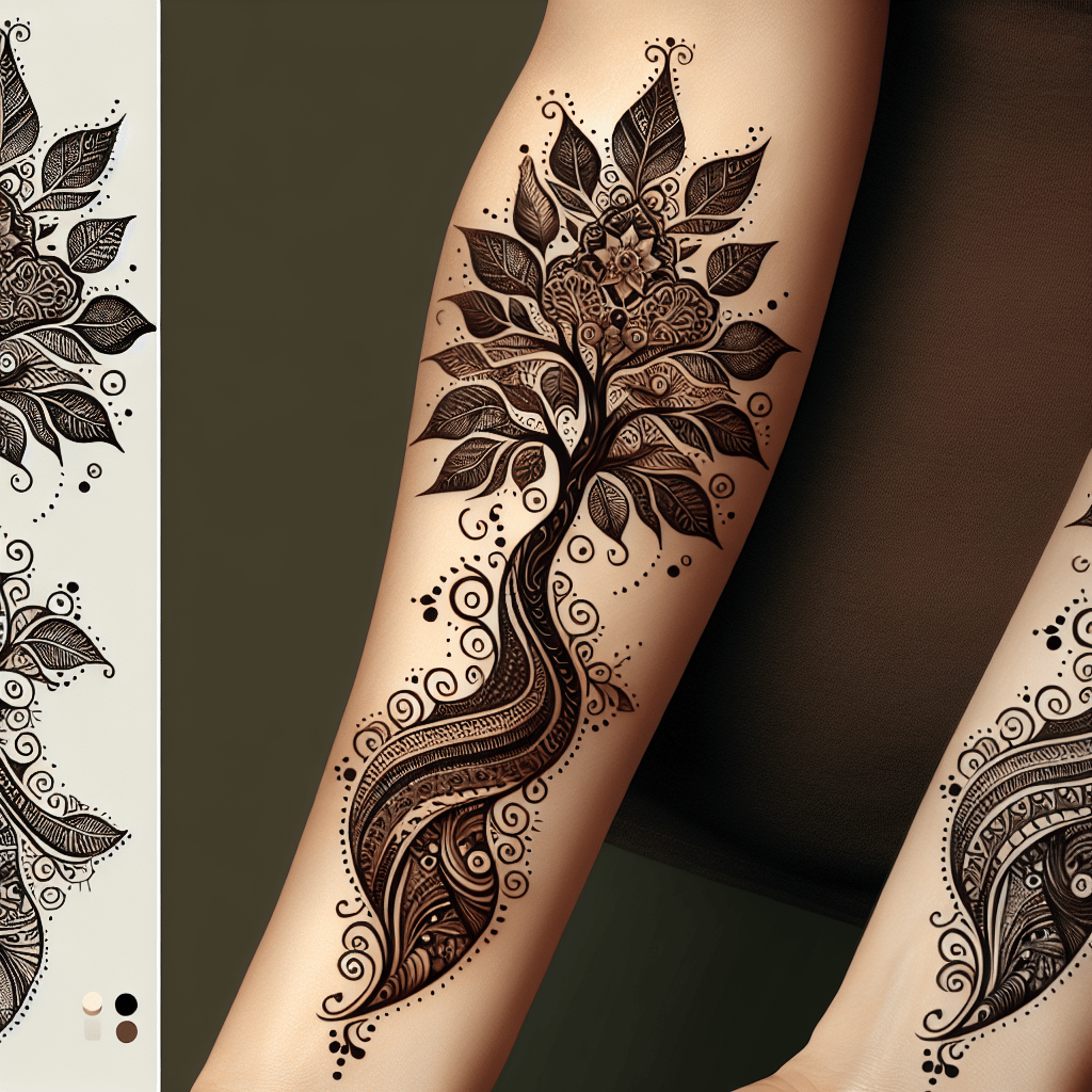 Intricate Solana Henna Tattoo