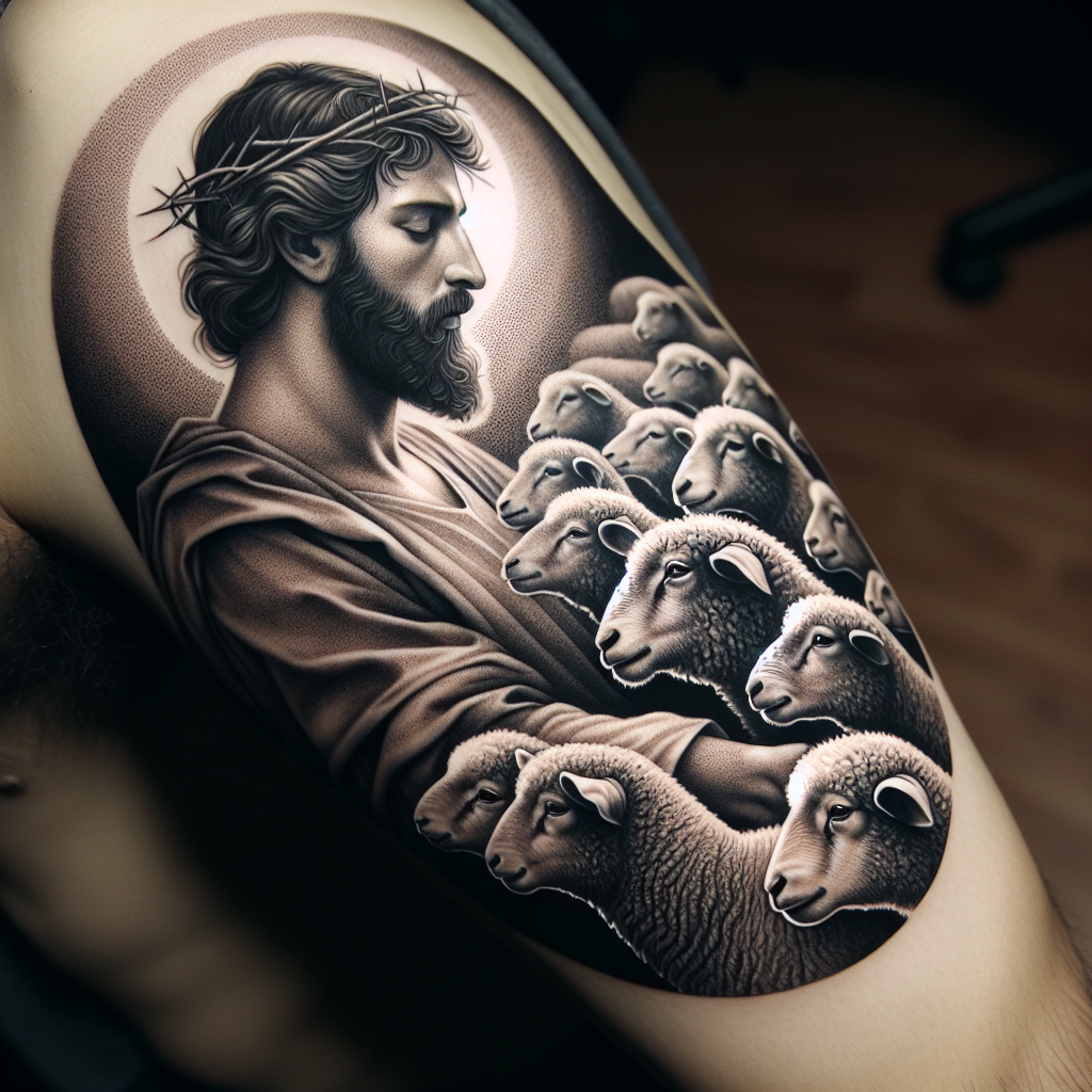 Jesus Shepherd Tattoo