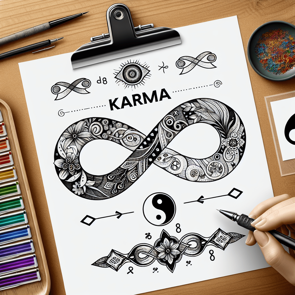 karma infinity tattoo