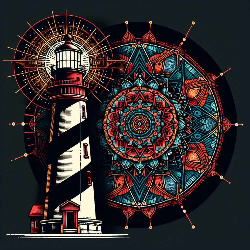 Lighthouse Mandala Tattoo