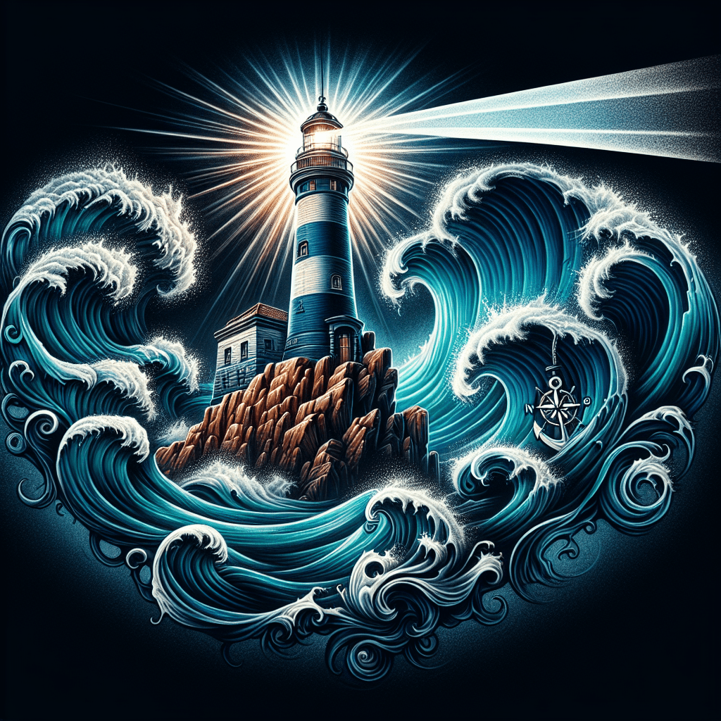 Lighthouse Sink or Swim Tattoo