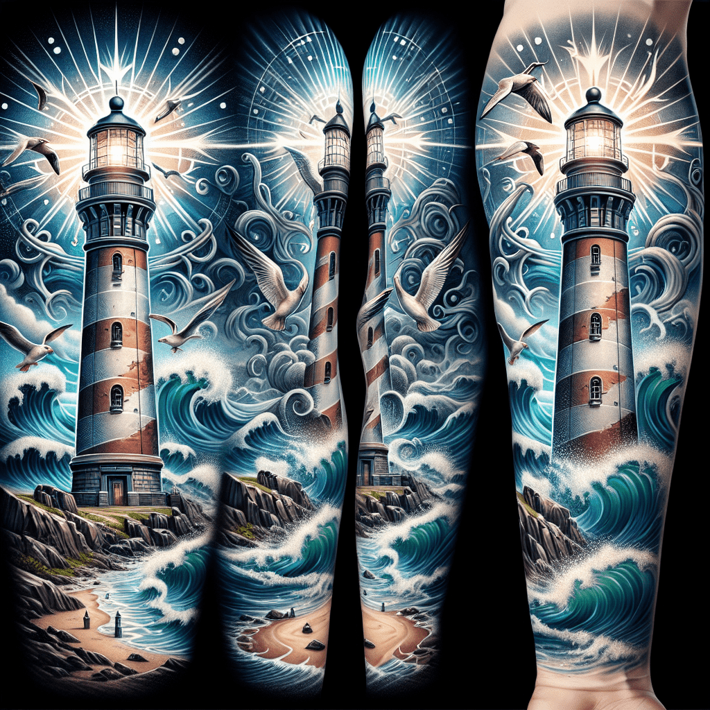 Lighthouse Sleeve Tattoo