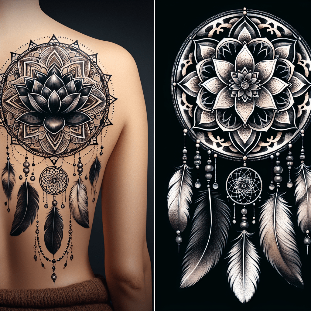 Black Lotus Mandala Tattoo