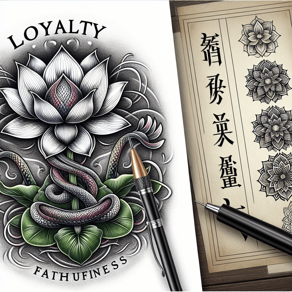 Loyalty Lotus Flower Tattoo