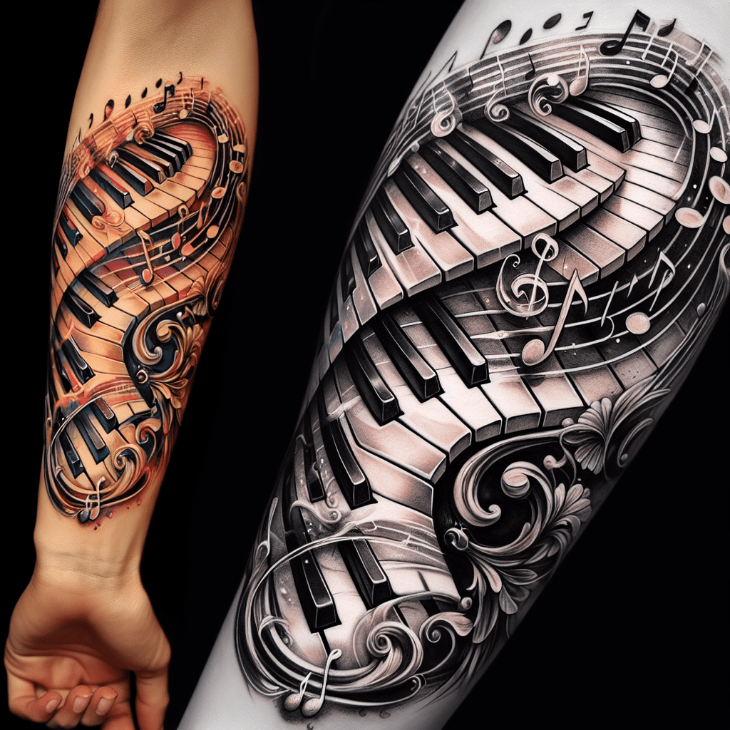 Melody of Keys Tattoo