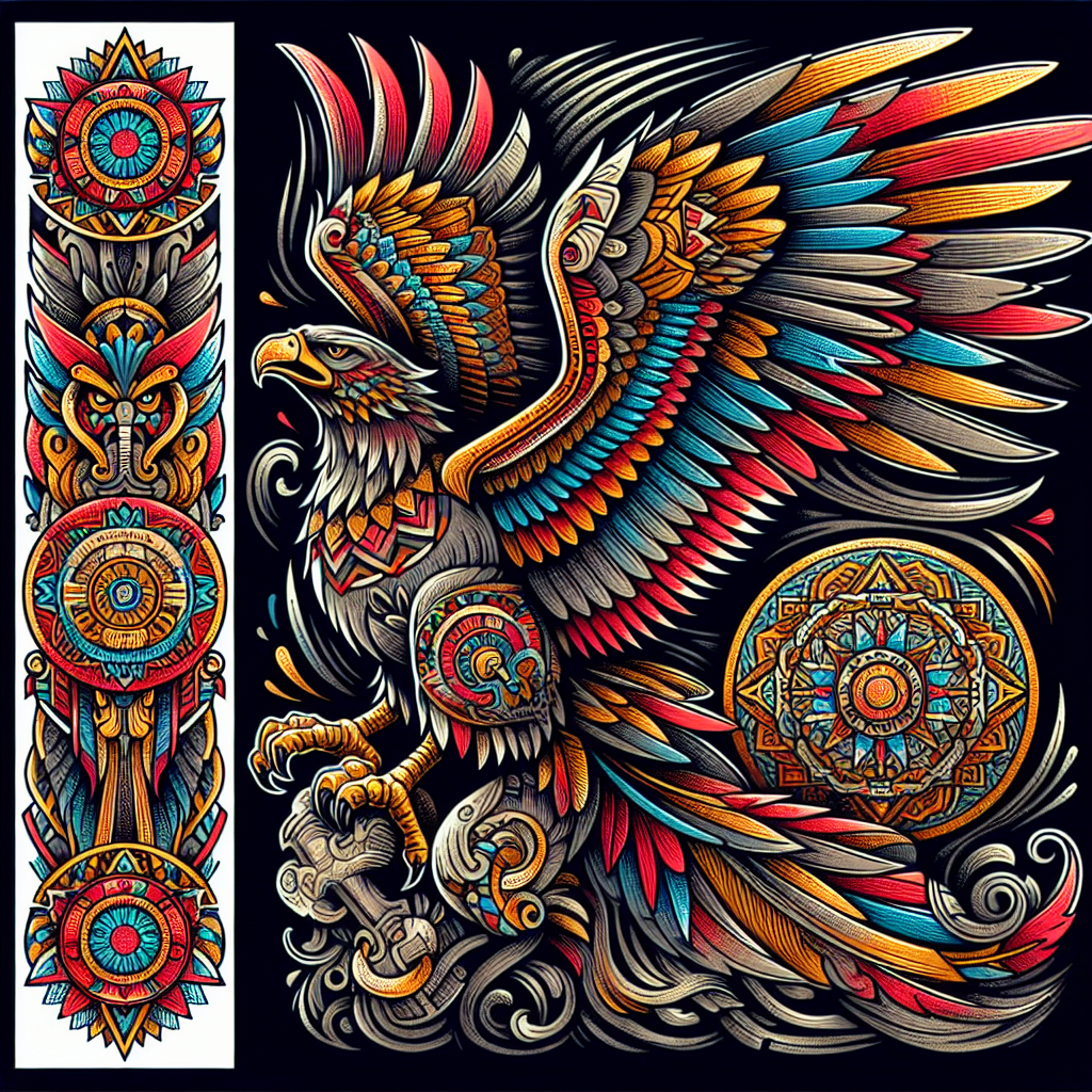 Mexican Eagle Aztec Tattoo