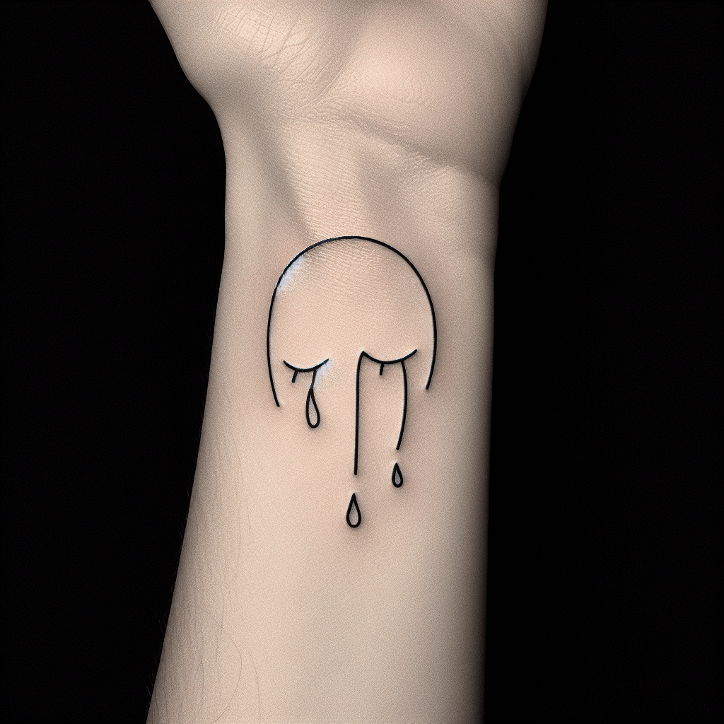 Minimalist Crybaby Tattoo