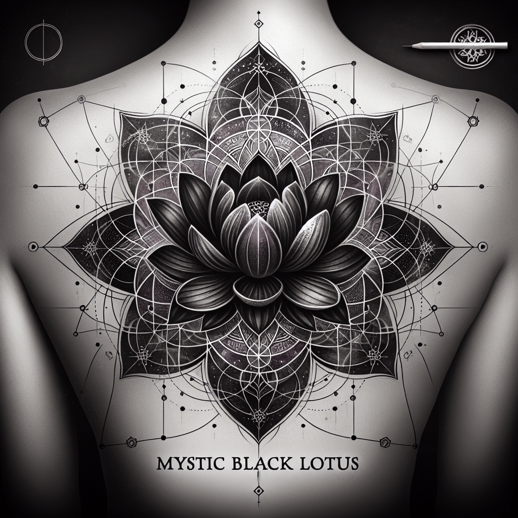 Mystic Black Lotus Tattoo