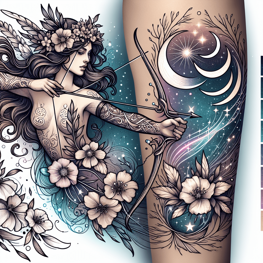 Mystical Artemis Guardian Tattoo