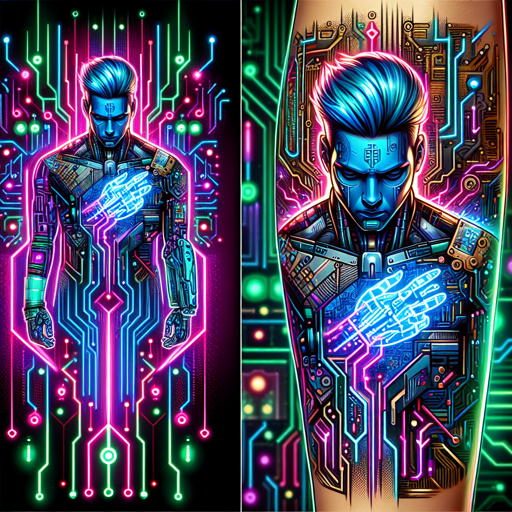 NFT Tattoo Design Ideas –  Cosmic Cyberpunk and More