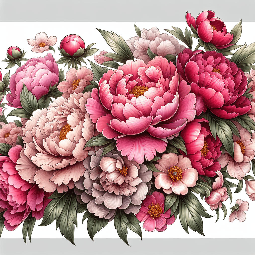 Peony Garden Tattoo Idea