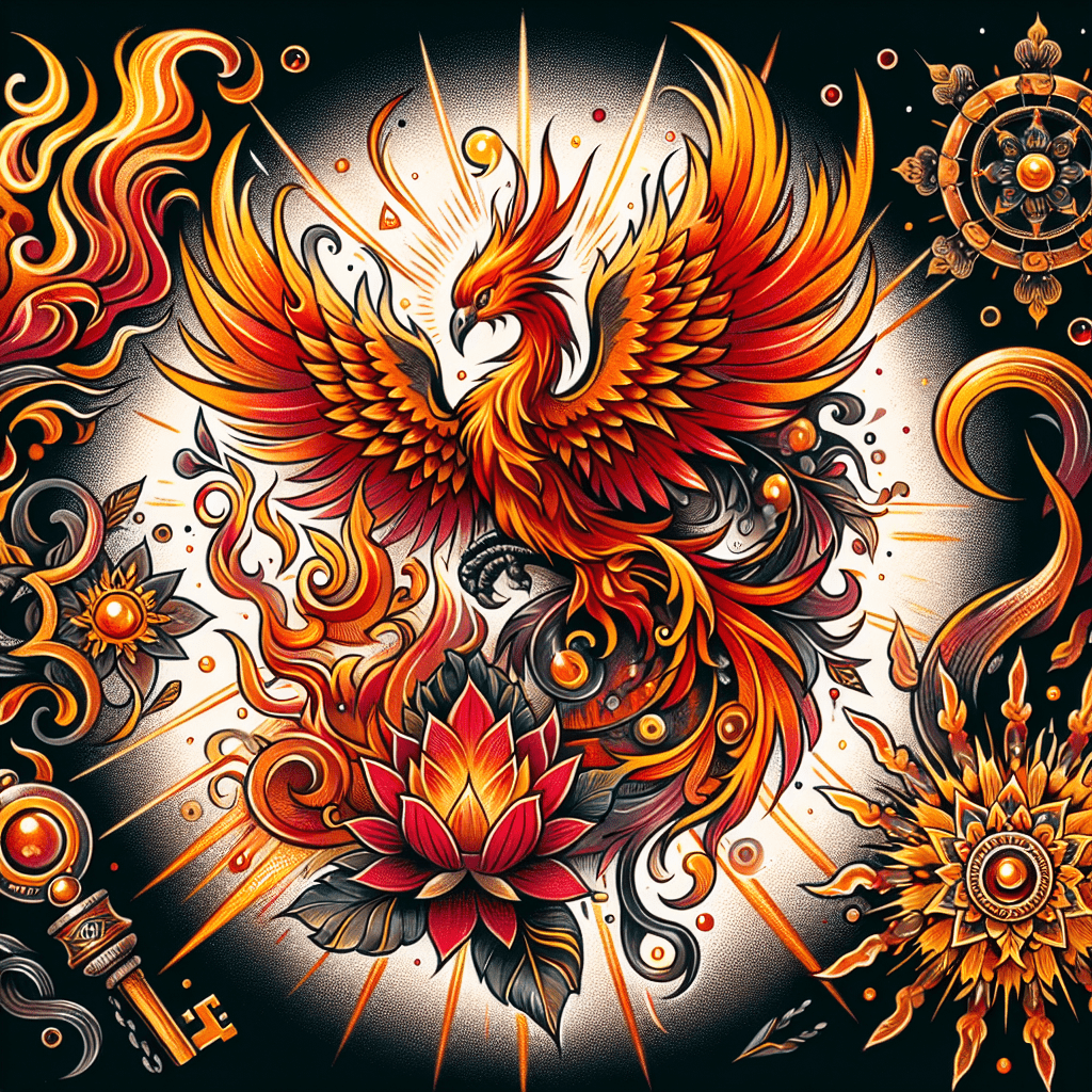 Phoenix Good Omen Tattoo