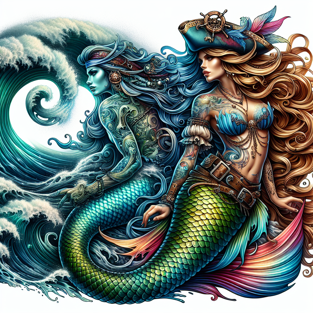 Pirate Mermaid Tattoo