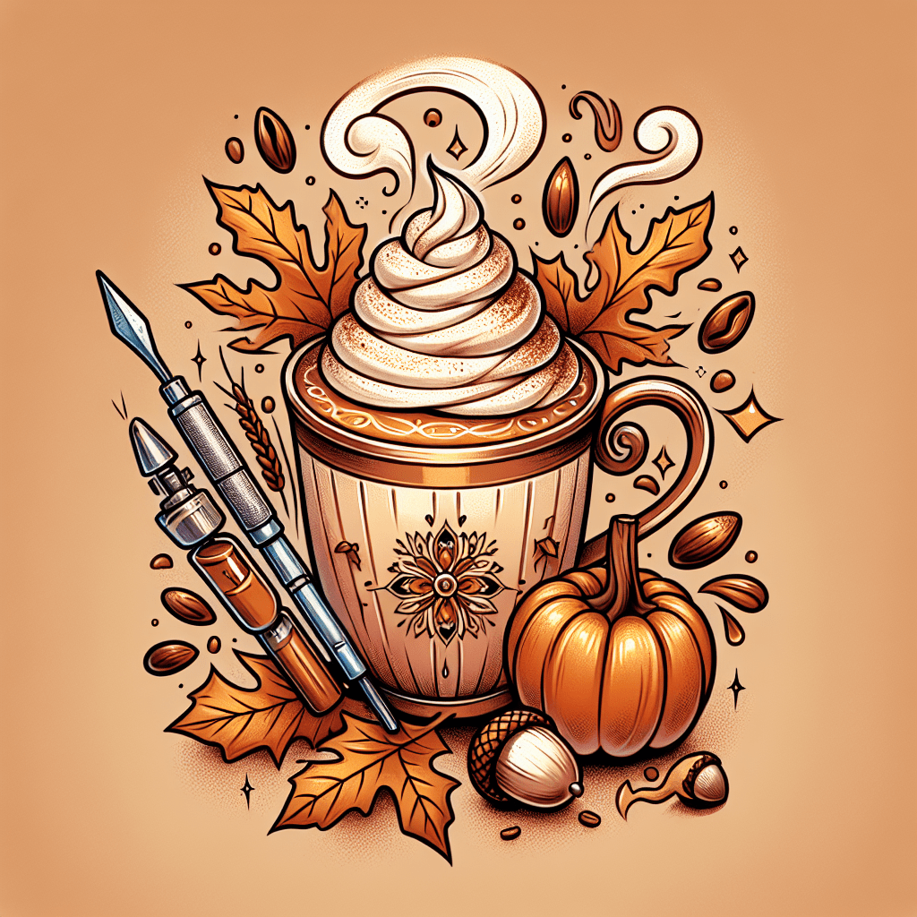 Pumpkin Spice Latte Tattoo