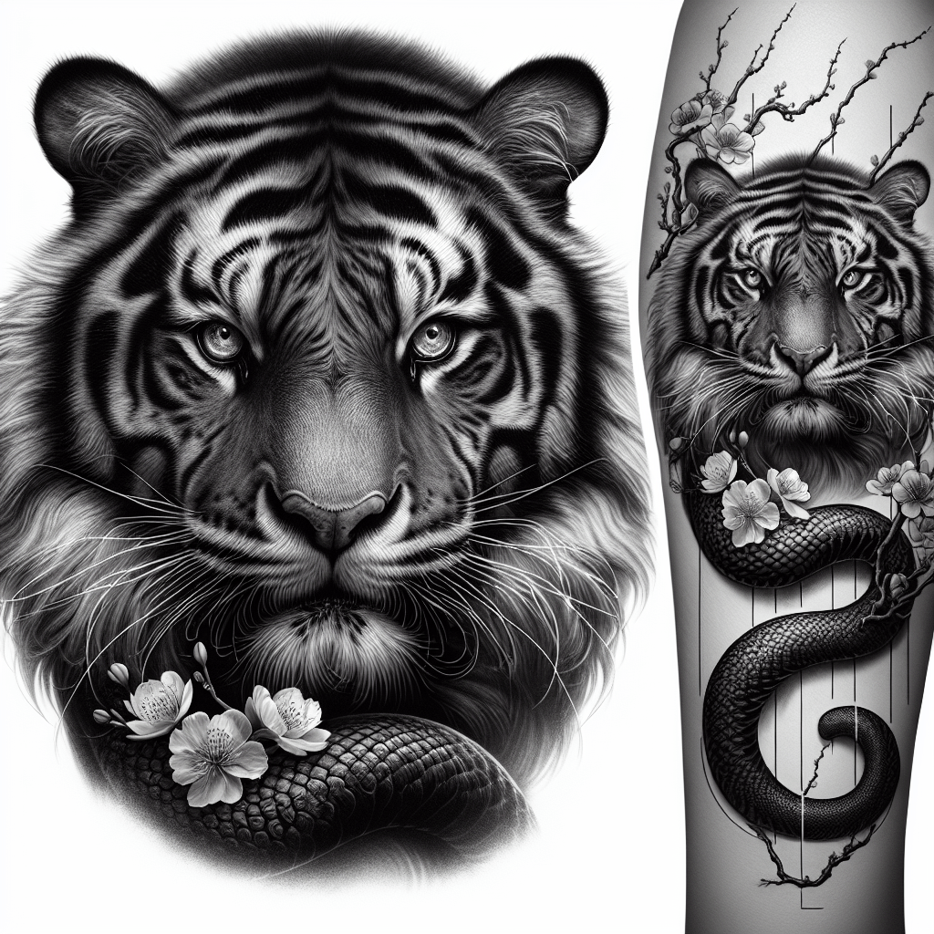 Realism Japanese Tiger Tattoo