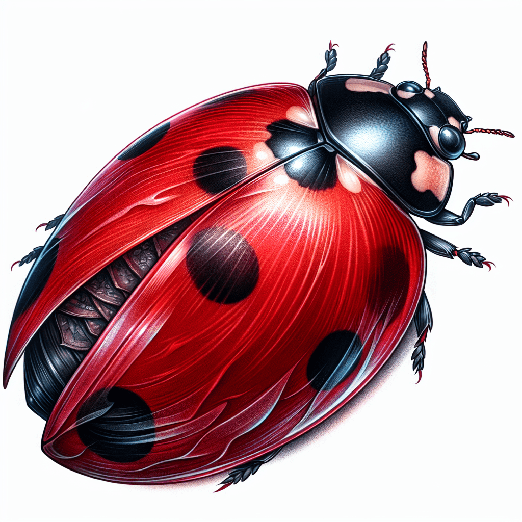 Realistic Ladybug Portrait Tattoo