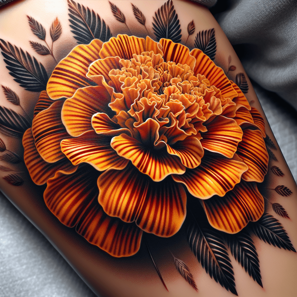 Marigold Tattoo Ideas | TattoosAI