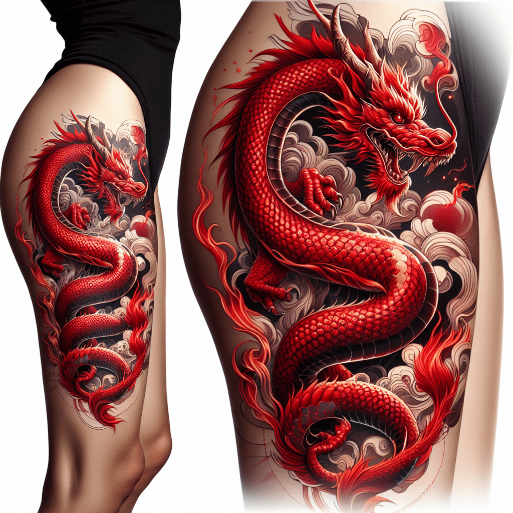 The Magnificence of Red Dragon Tattoo Designs