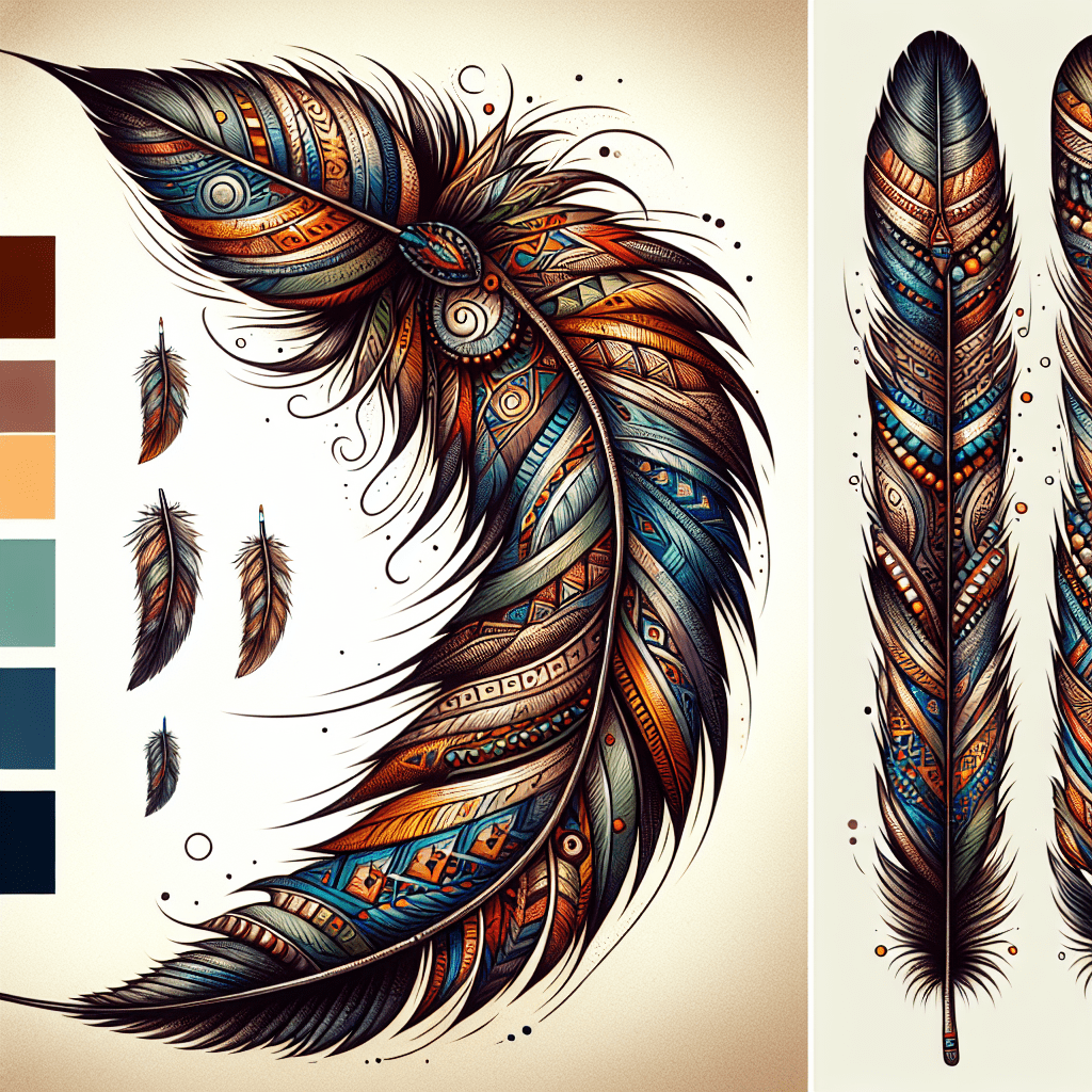 Sacred Indian Feather Tattoo