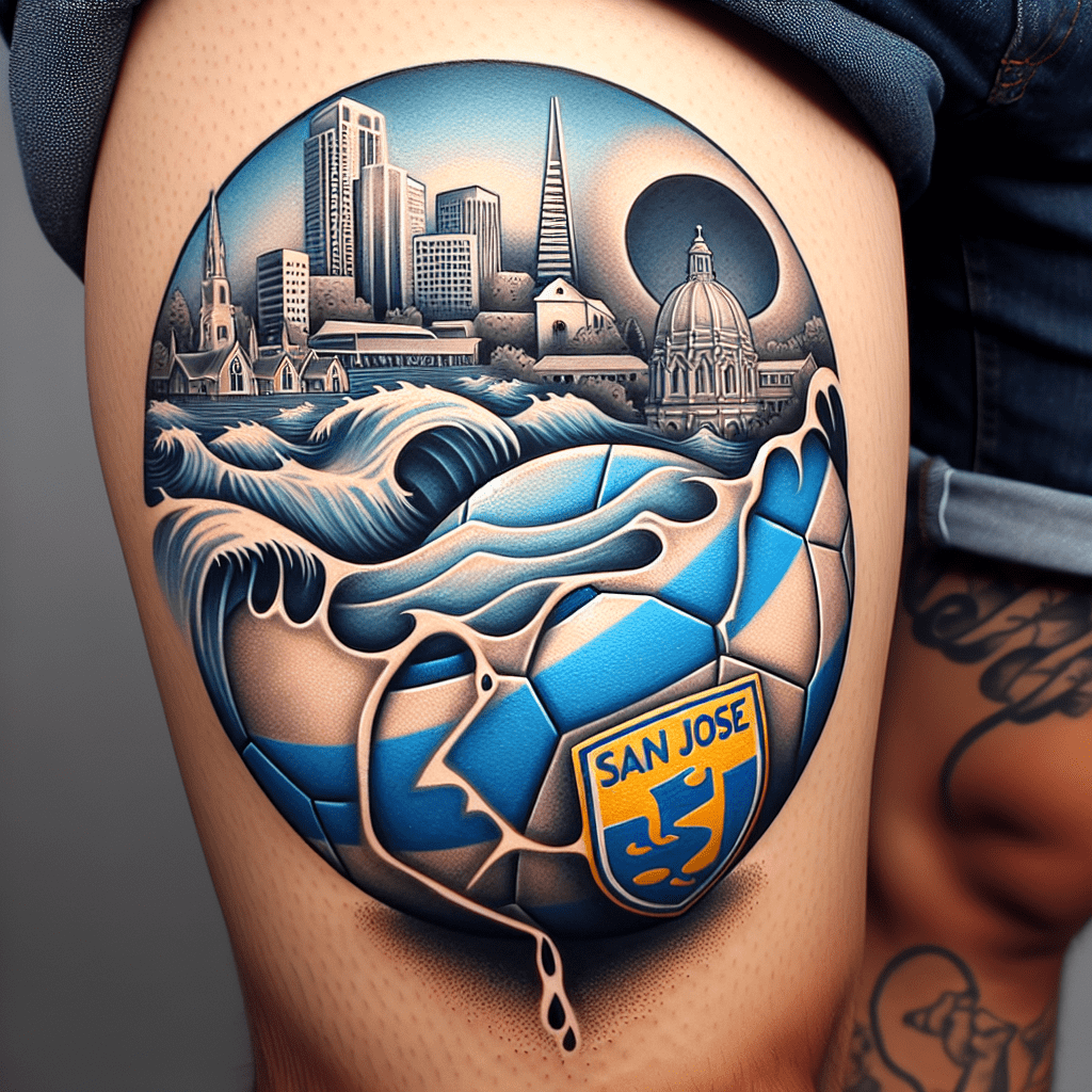 San Jose Earthquakes Soccer Tattoo