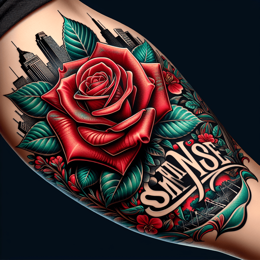 San Jose Rose Tattoo